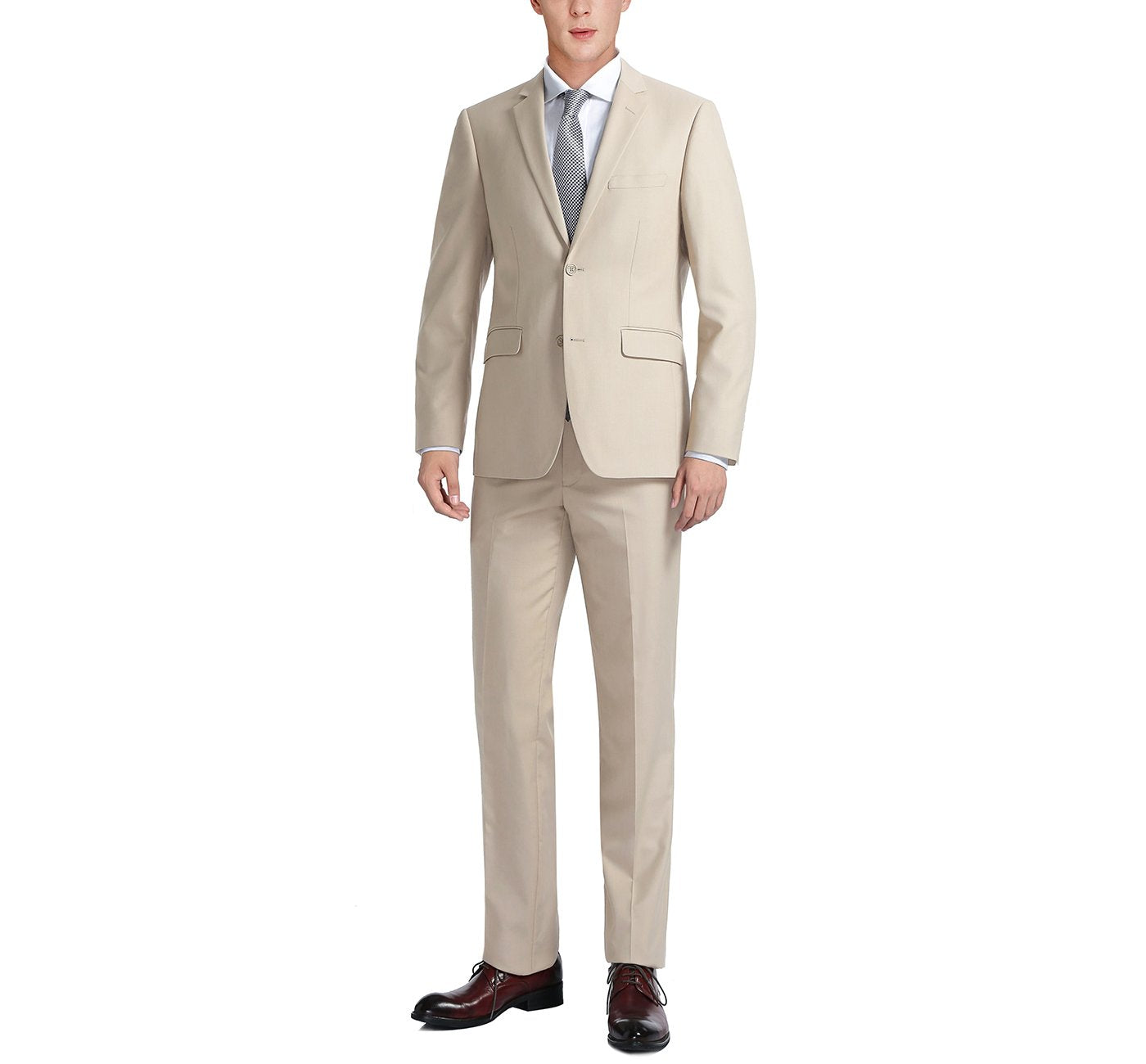 Renoir 201-3 Men's 2-Piece Single Breasted Notch Lapel Suit