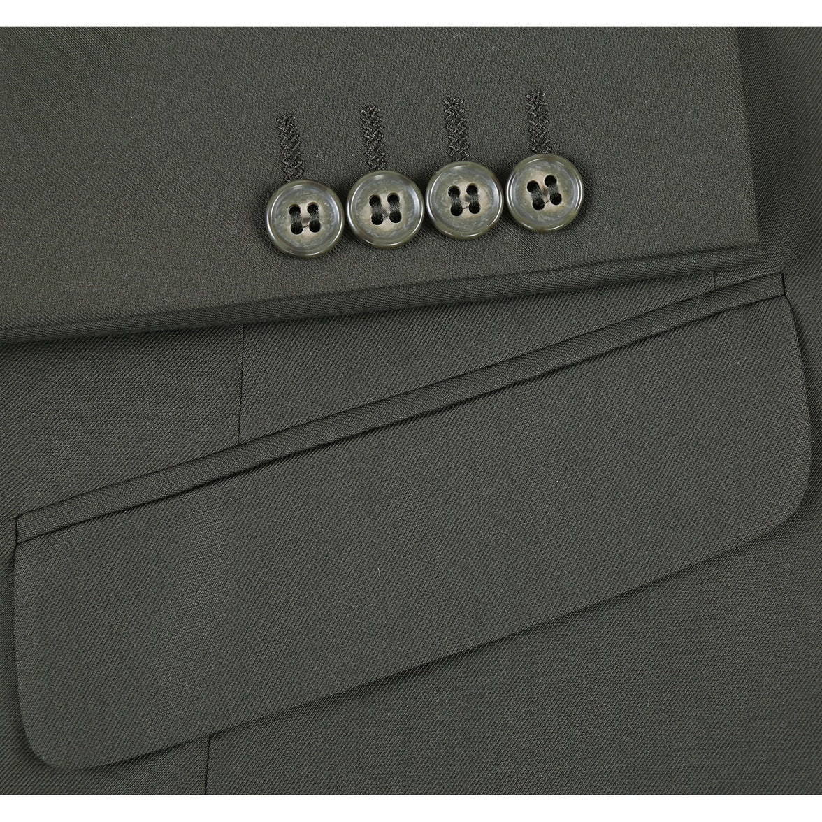 Renoir 201-10 Men's 2-Piece Slim Fit Single Breasted Notch Lapel Suit