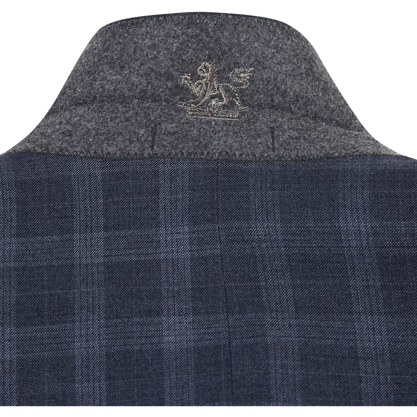 Renoir 92-52-410EL Iron Gray Check Suit