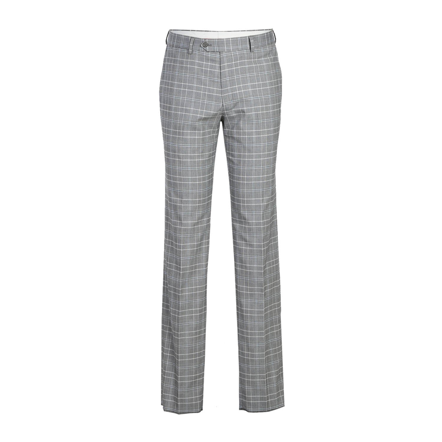 Renoir 82-60-092EL White Smoke Plaid Suit