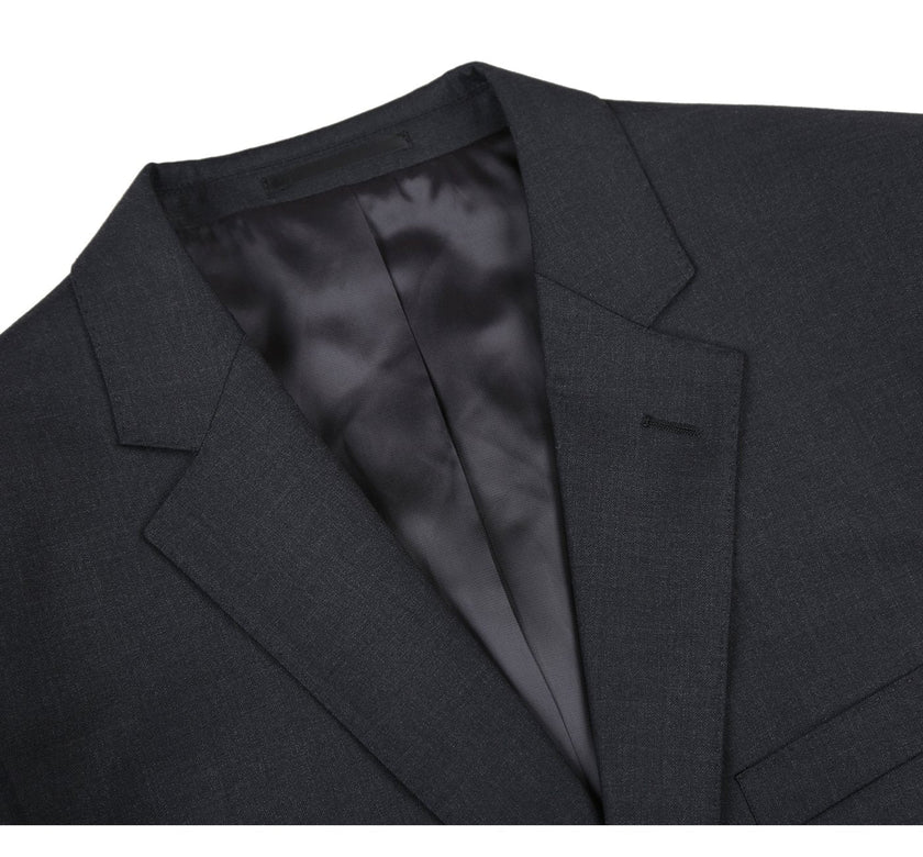 Renoir 555-3 Men's 2-Piece Notch Lapel 100% Wool Suit