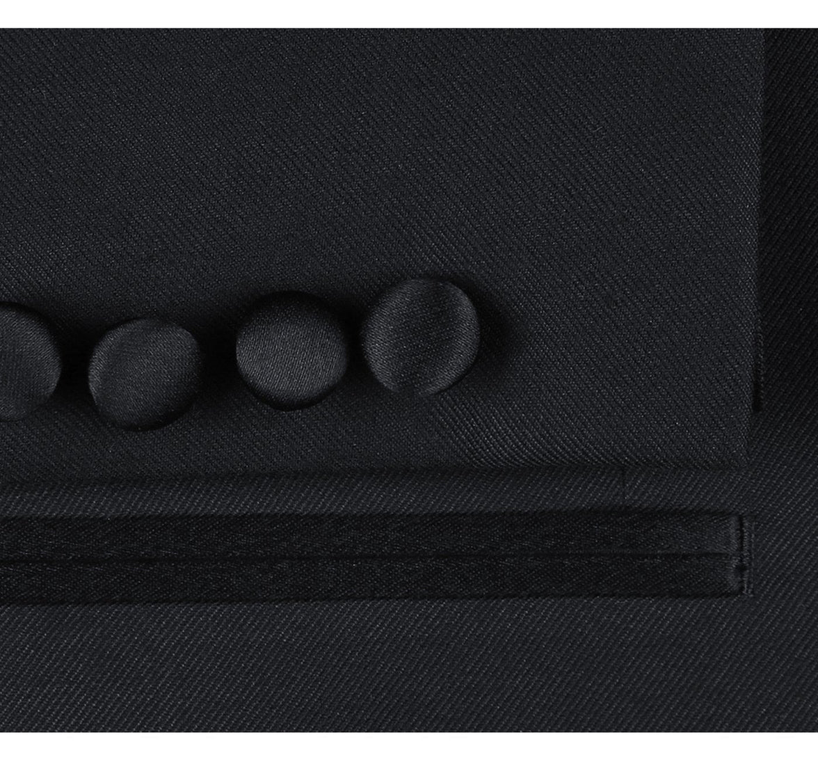 Renoir 201-1 Men's Satin Notched Lapel 2-Piece Tuxedo Suit