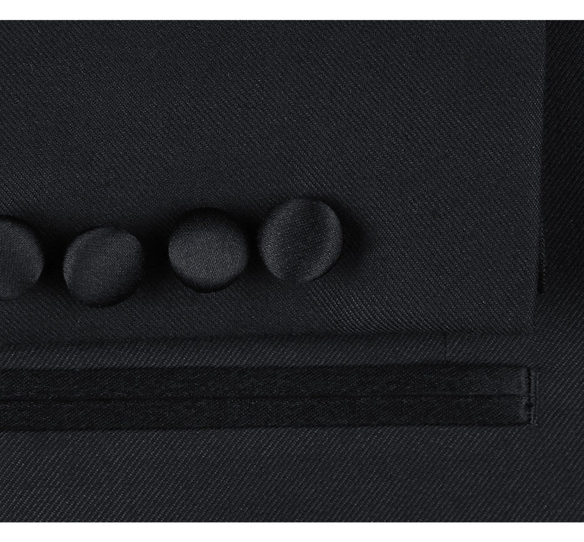 Renoir 201-1 Men's Satin Notched Lapel 2-Piece Tuxedo Suit