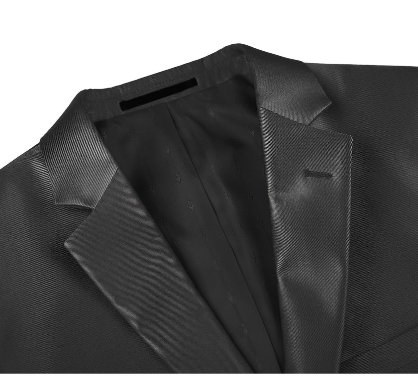 Renoir 207-1 Men's Sharkskin Italian Styled Two Piece Suit