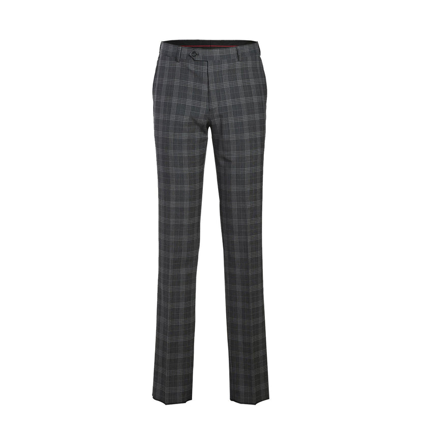 Renoir EL72-58-093 Gray Check Peak Wool Suit