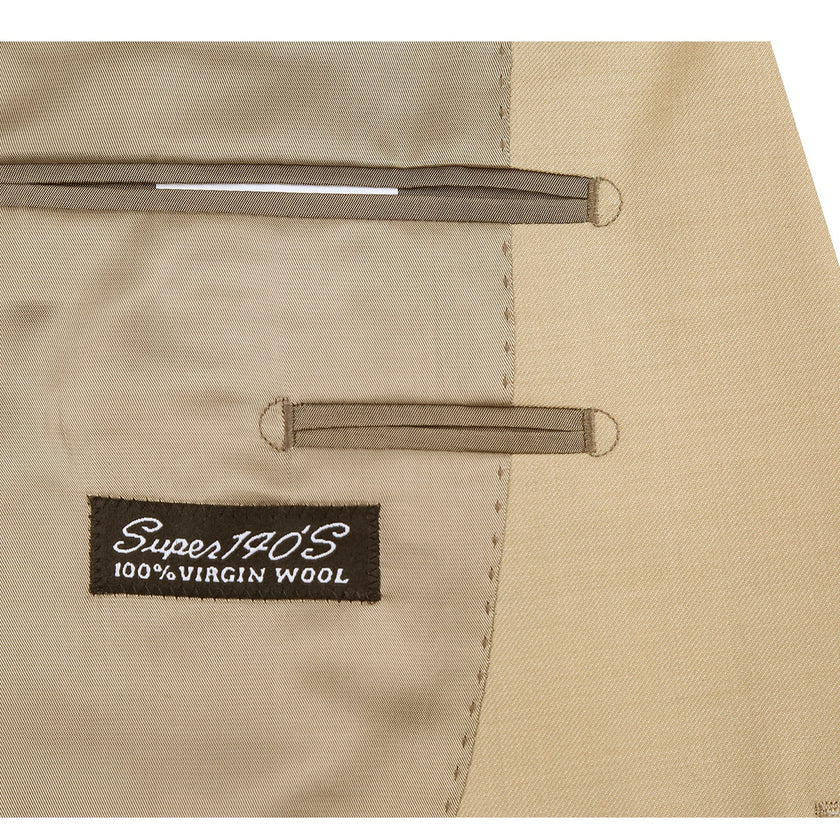 Renoir 508-4 Men's 2-Piece Notch Lapel 100% Wool Suit