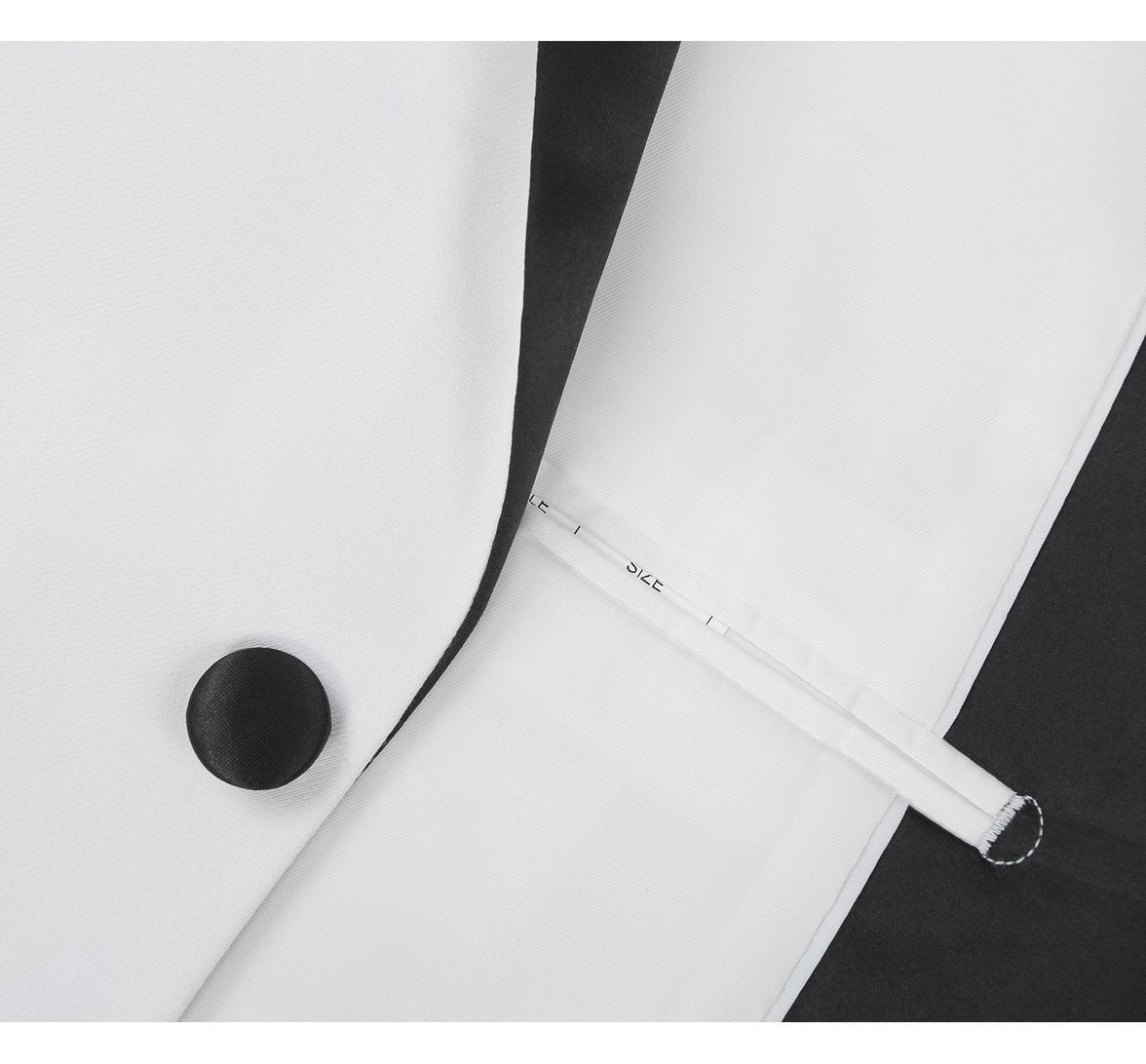 Renoir 201-16 Men's Slim Fit 2-Piece Shawl Lapel Tuxedo Suit