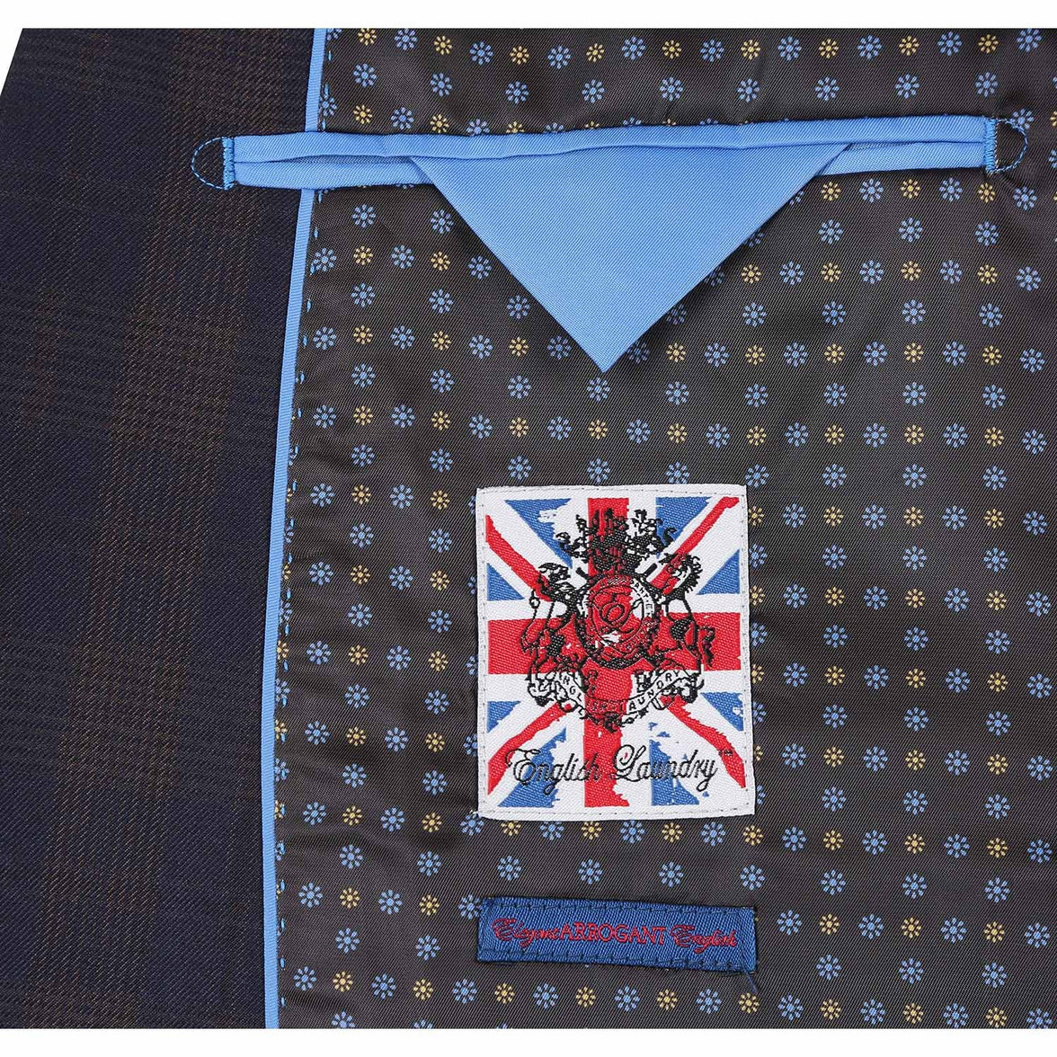 English Laundry 92-50-410EL Brown Check Suit
