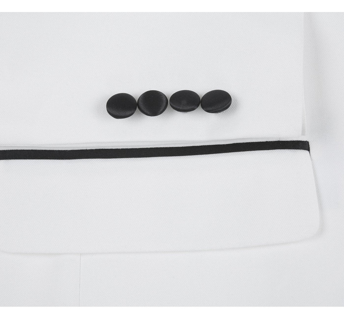 Renoir 201-16 Men's Slim Fit 2-Piece Shawl Lapel Tuxedo Suit