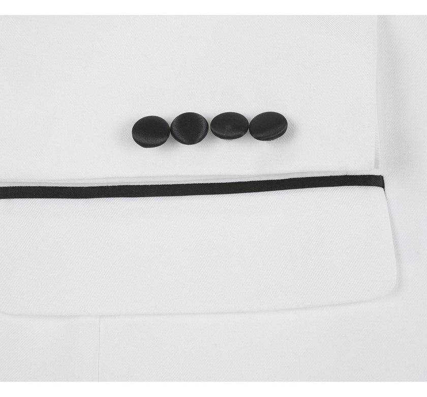 Renoir 201-16 Men's Slim Fit 2-Piece Shawl Lapel Tuxedo Suit