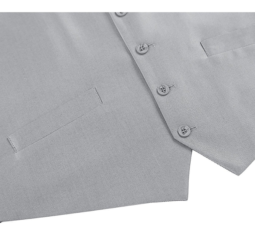 Renoir 207-2 Men's Classic Fit Sharkskin Suit Vest