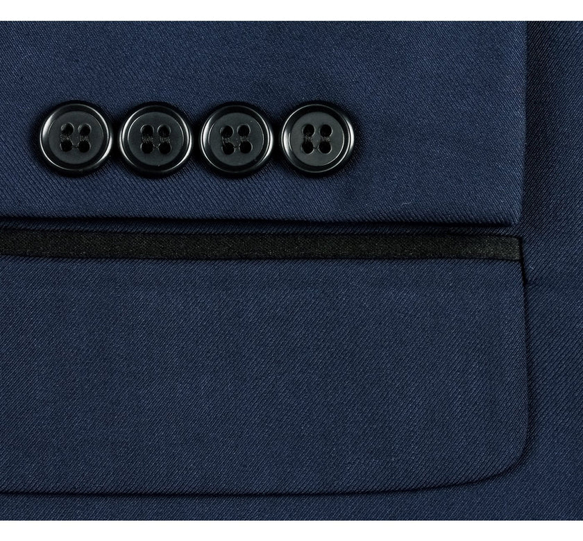 Renoir 201-19 Men's Slim Fit 2-Piece Shawl Lapel Tuxedo Suit