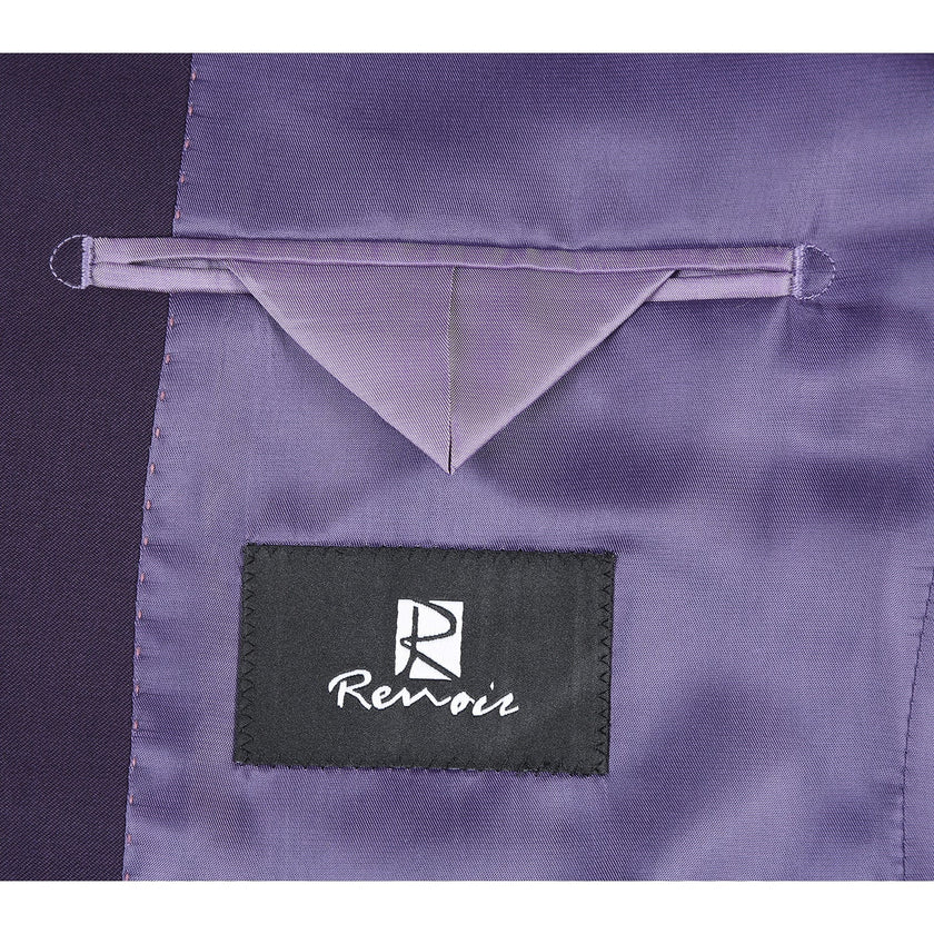 Renoir 566-4 Men's Slim Fit Wool Suits