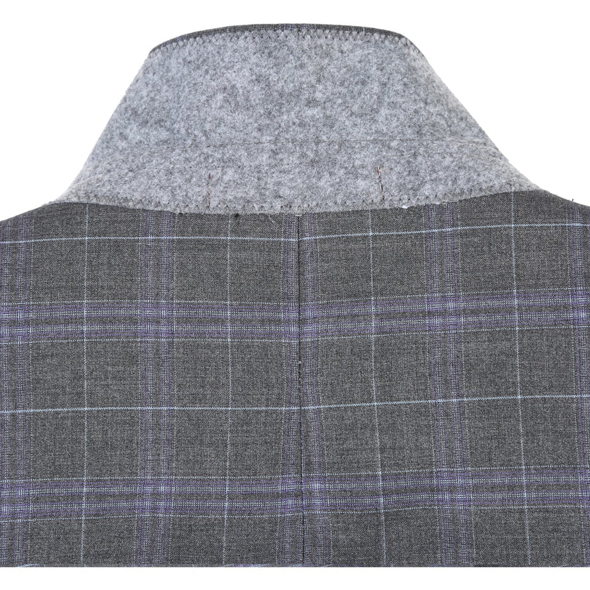 Renoir 293-25 Men's Classic Fit Checked Suits