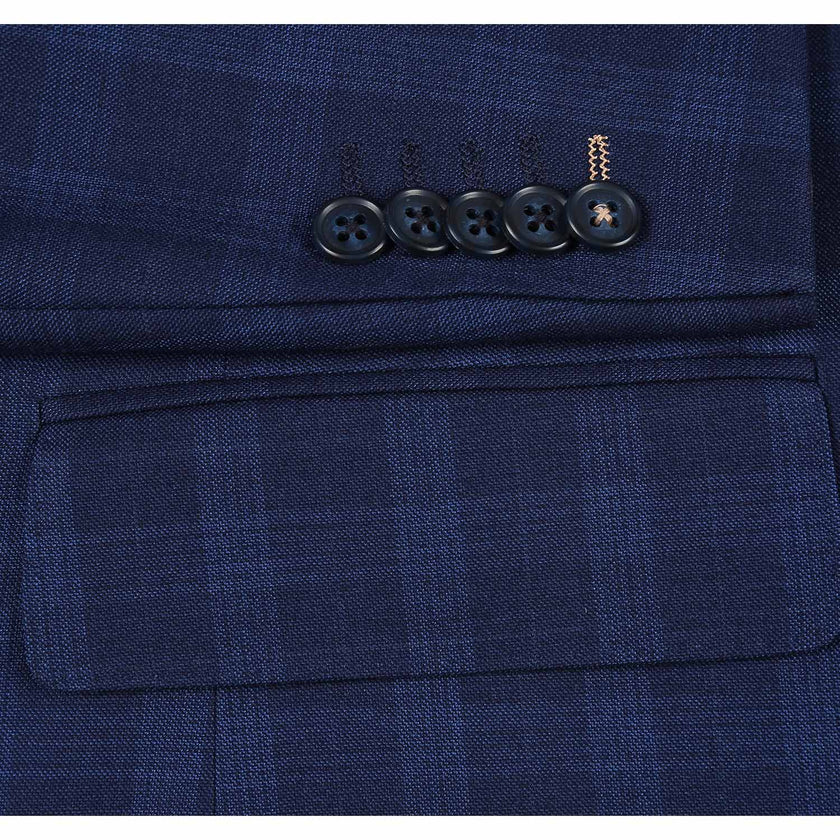 Renoir 92-53-410EL Navy Check Suit