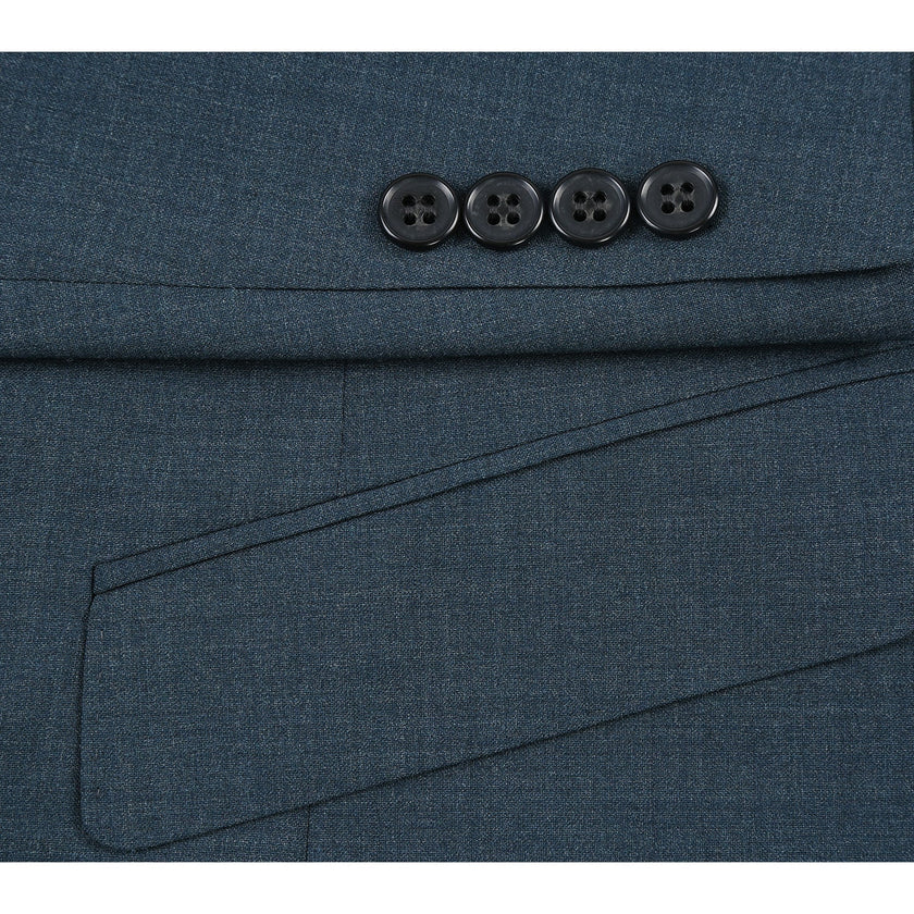 Renoir 566-5 Men's Slim Fit Wool Suits