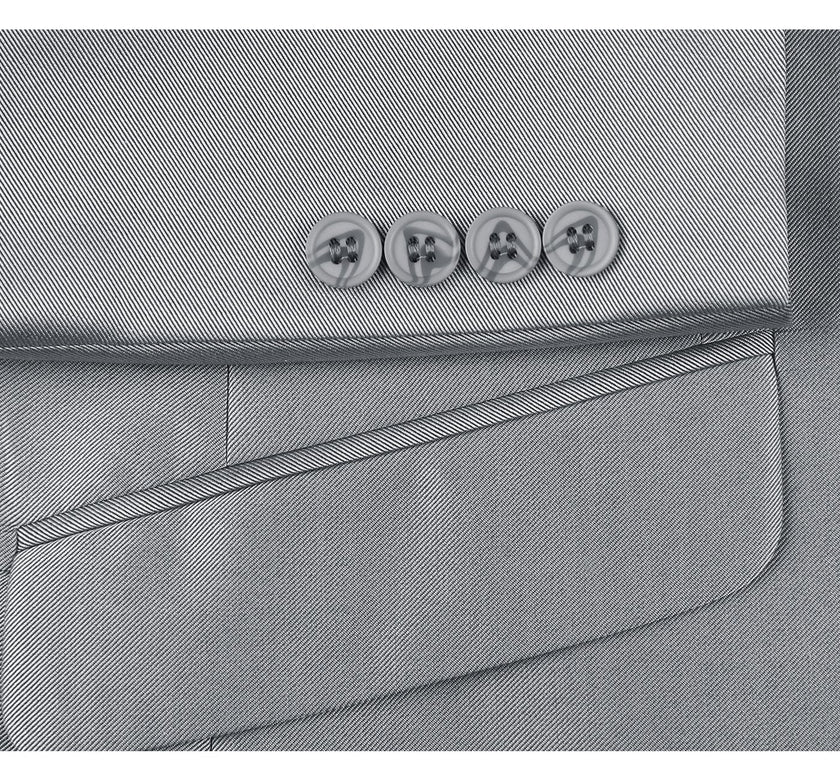 Renoir 207-2 Men's Sharkskin Italian Styled Two Piece Suit