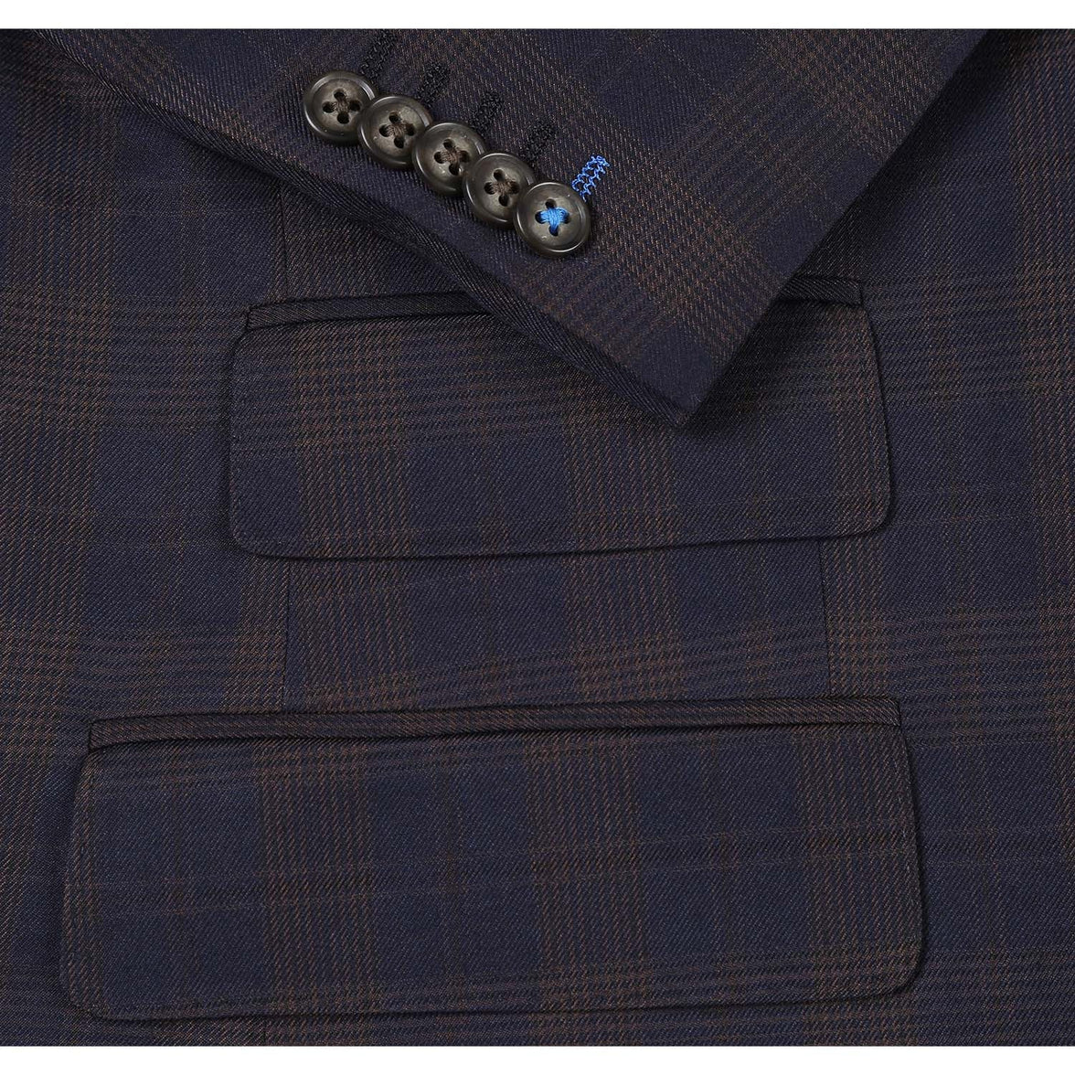 English Laundry 92-50-410EL Brown Check Suit