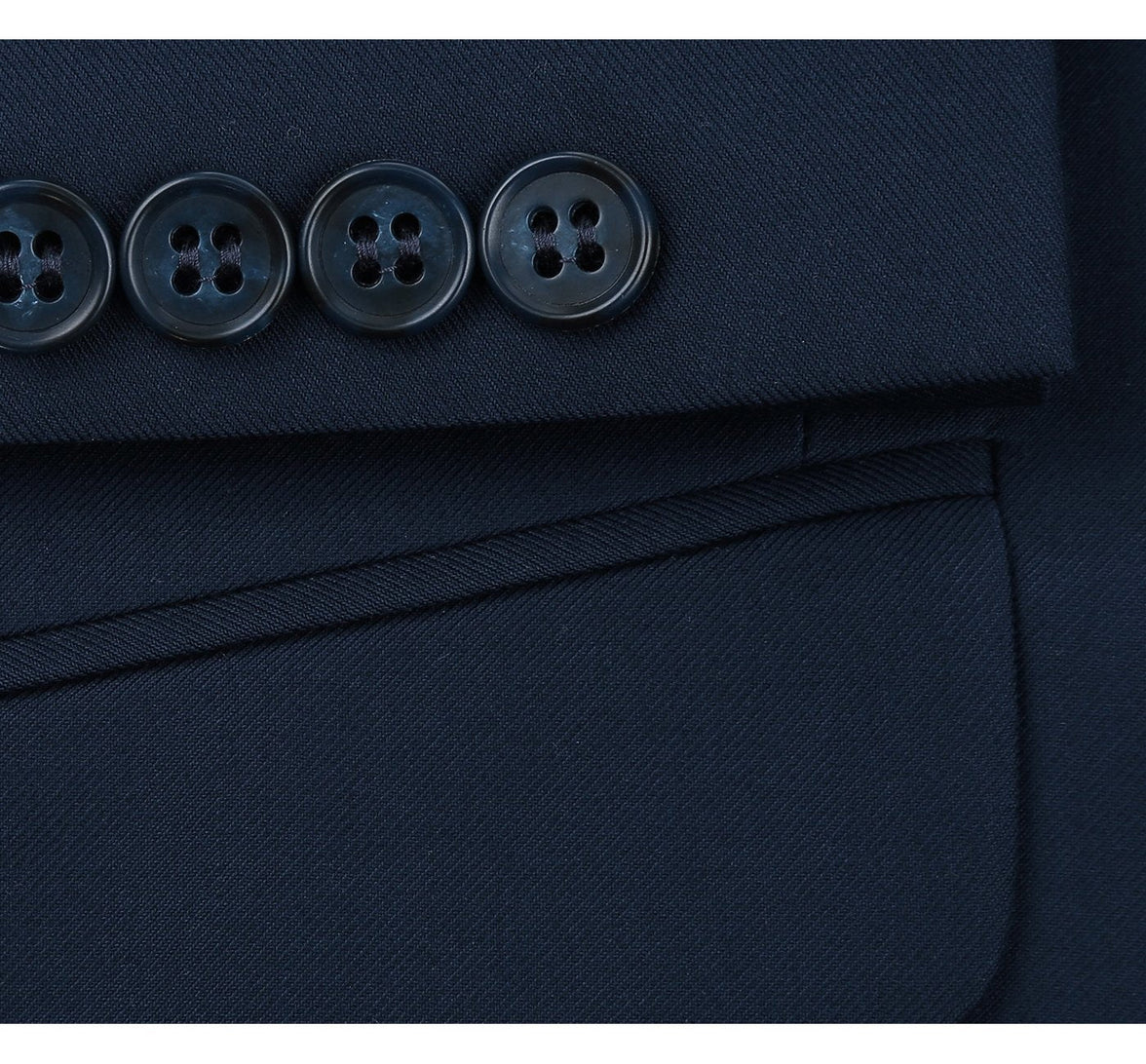 Renoir 201-19 Men's 2-Piece Single Breasted Notch Lapel Suit