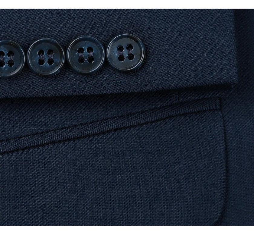 Renoir 201-19 Men's 2-Piece Single Breasted Notch Lapel Suit