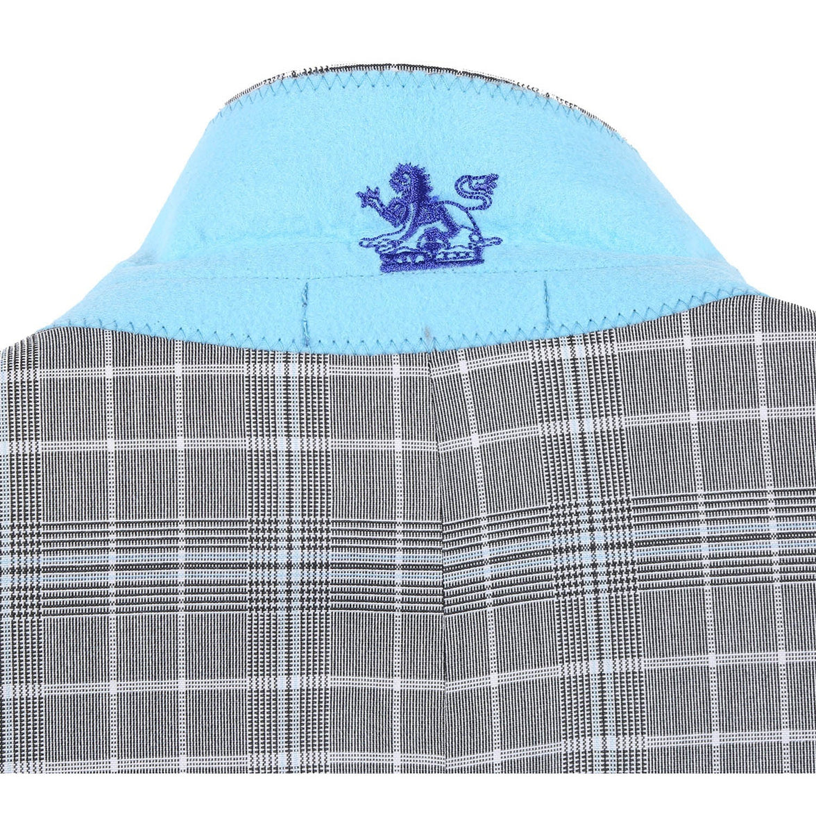 Renoir 82-60-092EL White Smoke Plaid Suit