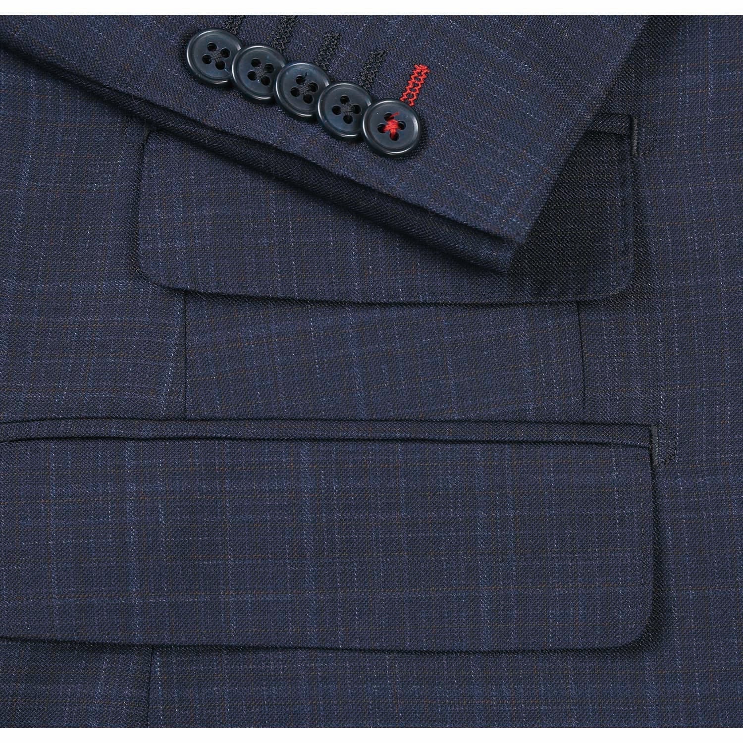 Renoir EL82-18-412 Dark Gray Wool Suit