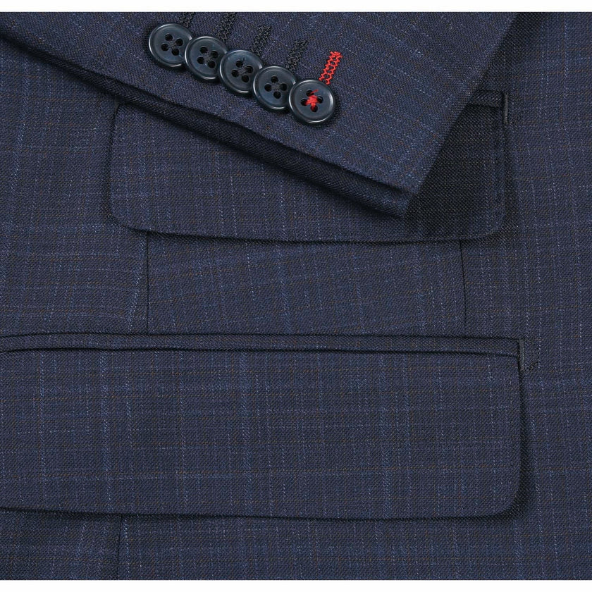 Renoir EL82-18-412 Dark Gray Wool Suit