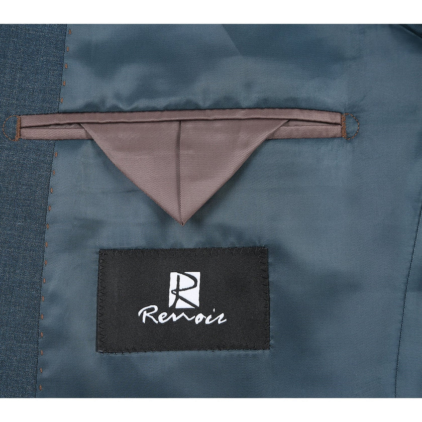 Renoir 566-5 Men's Slim Fit Wool Suits