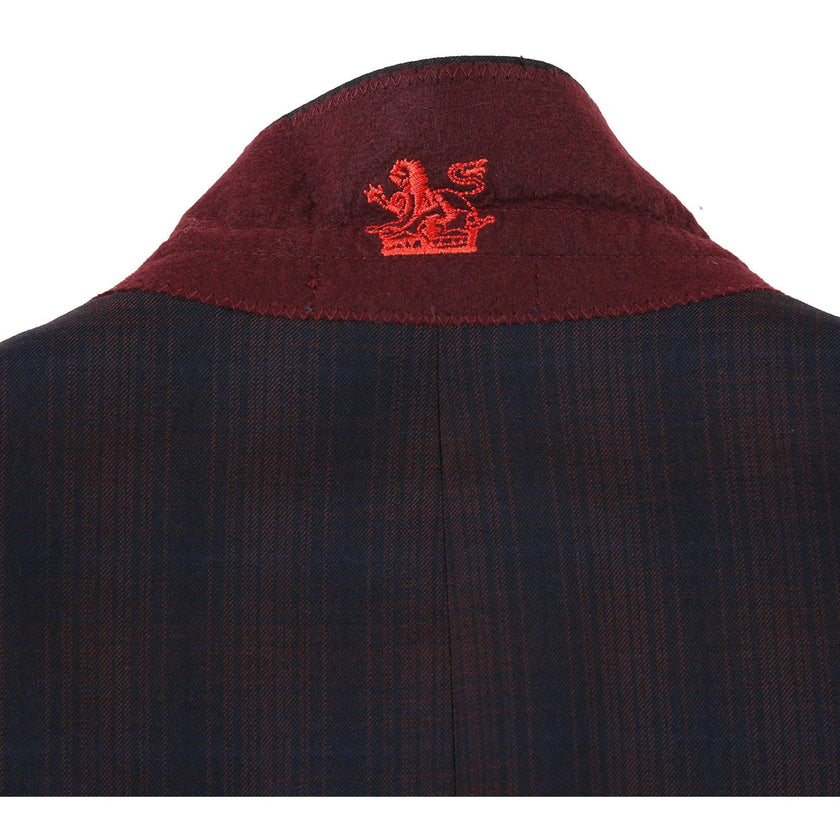 Renoir 82-56-410EL Coffee with Red Check Suit