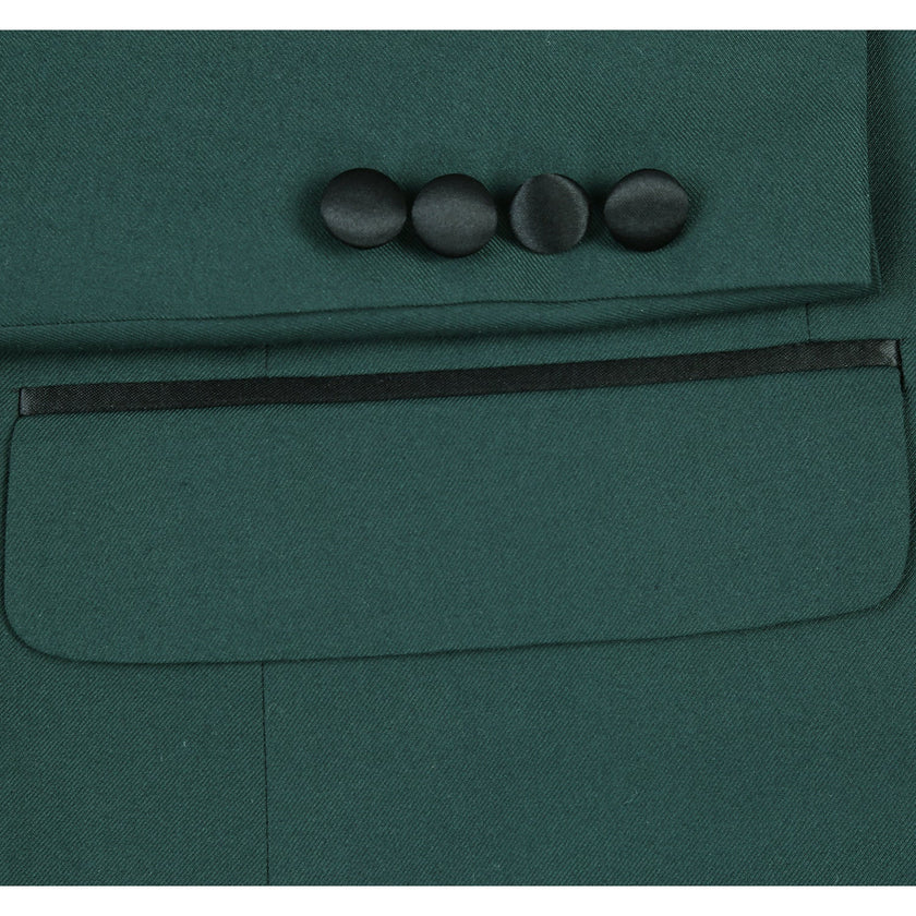 Renoir 201-9 Men's Slim Fit 2-Piece Shawl Lapel Tuxedo Suit