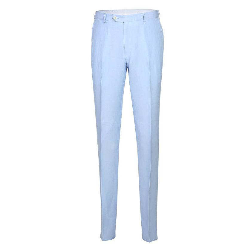 Renoir 611-5 Men's New Slim Fit Checked Linen Suits