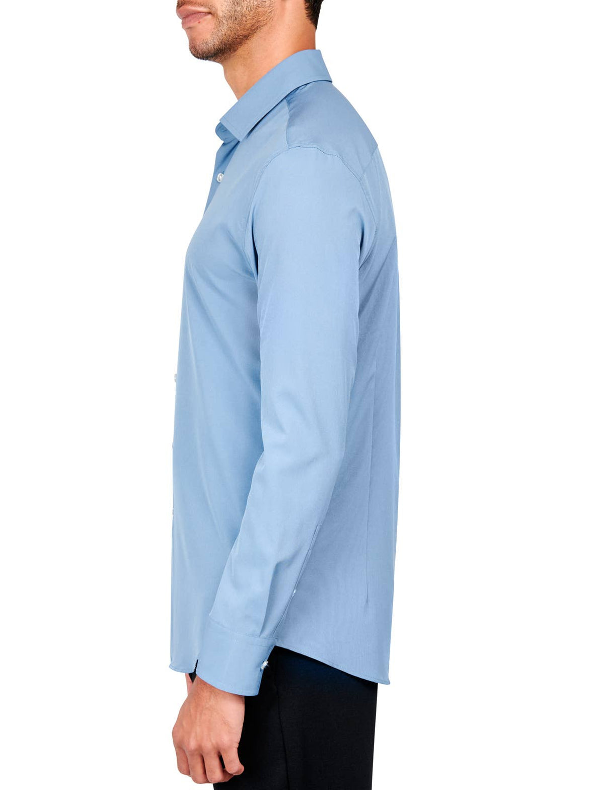 CEREMONY SOLID DRESS SHIRT: NOIR - 001 / 16.5 Large / COC2SDP400