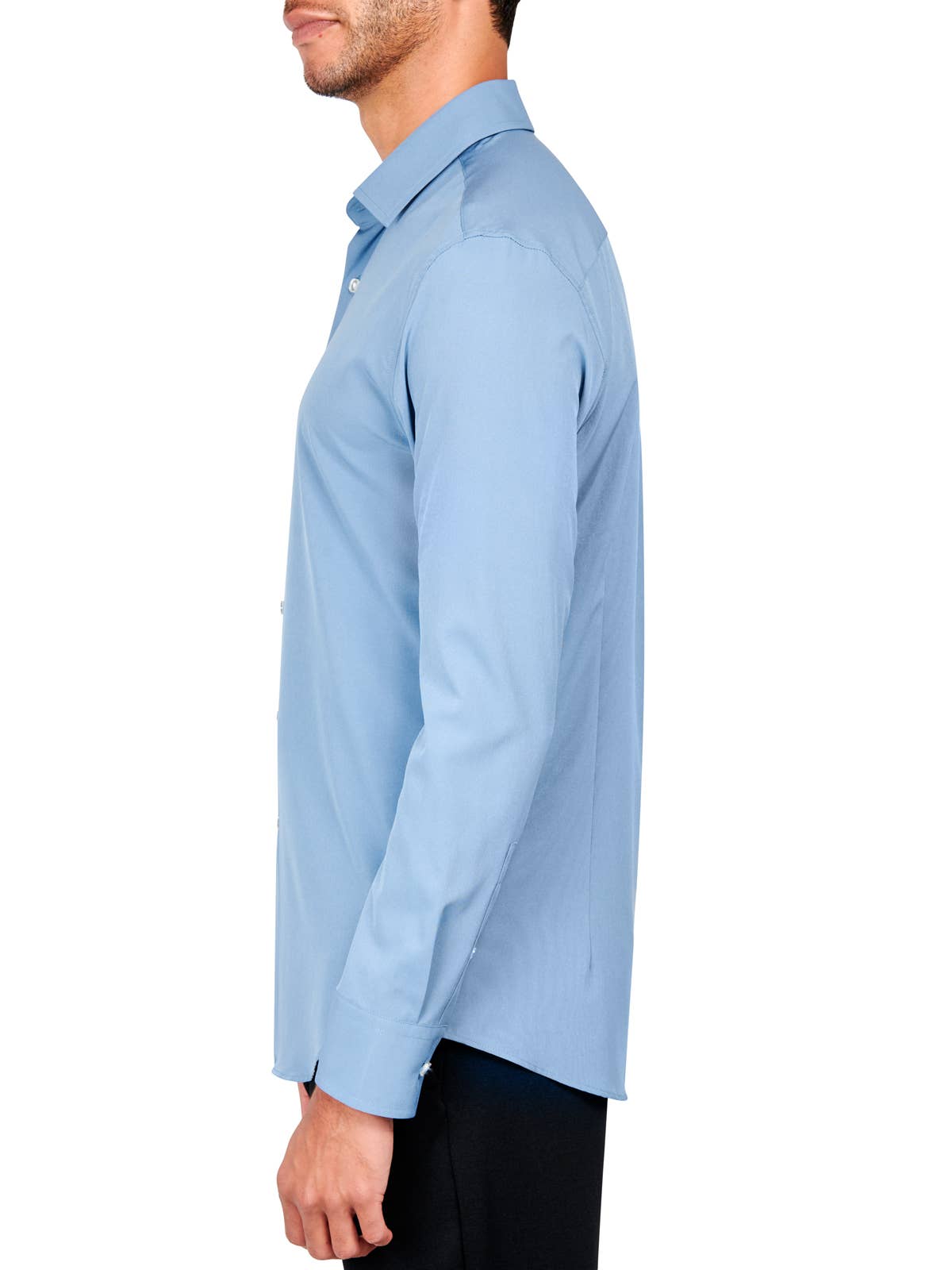 CEREMONY SOLID DRESS SHIRT: NOIR - 001 / 15.5 Medium / COC2SDP400
