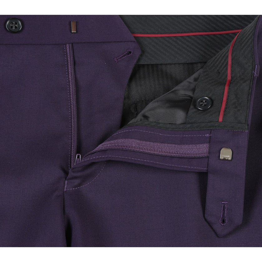 Renoir 566-4 Men's Slim Fit Wool Suits