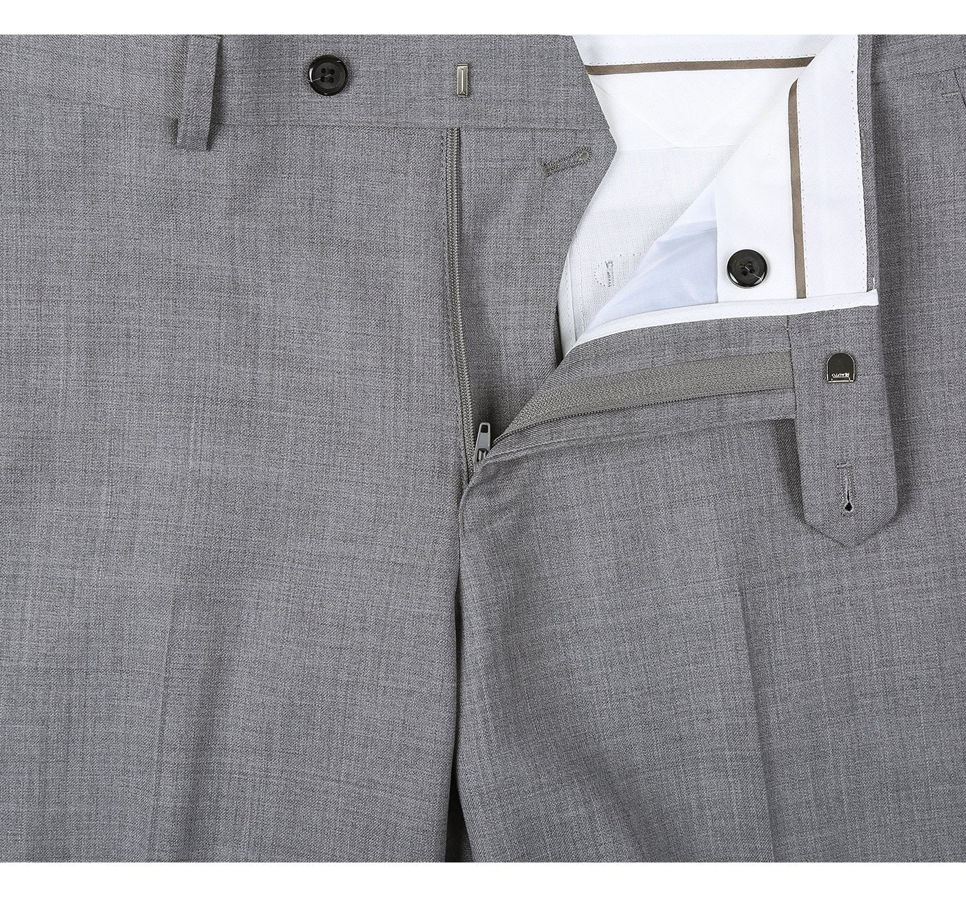 Renoir 508-5 Men's Regular Fit Flat Front Wool Suit Pant