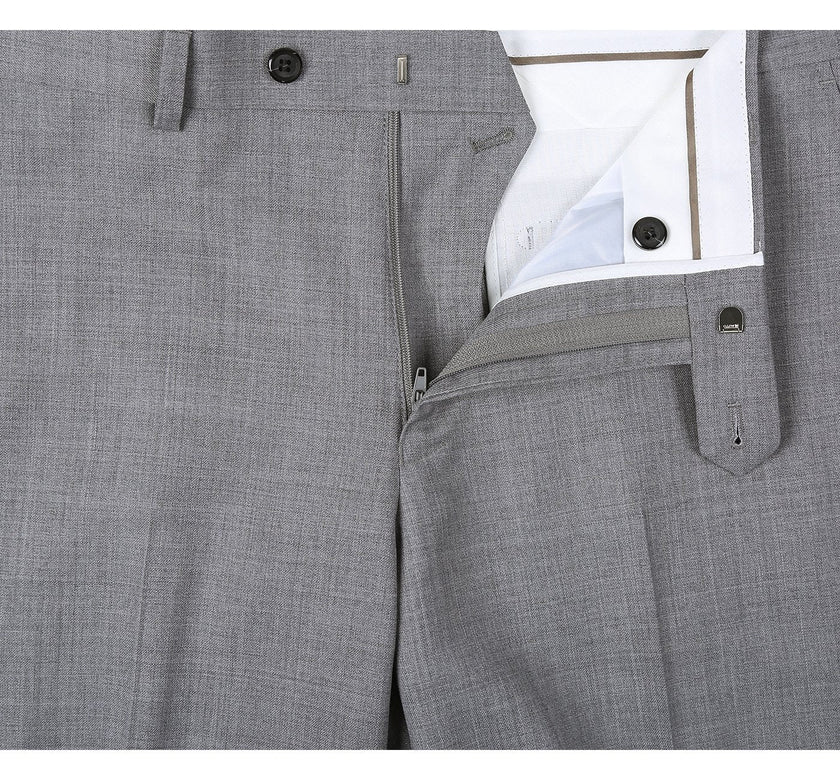 Renoir 508-5 Men's Regular Fit Flat Front Wool Suit Pant