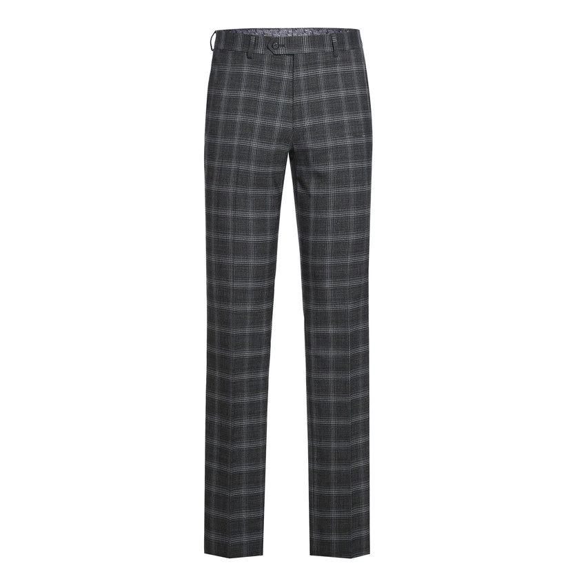 Renoir 72-58-093EL Gray with White Blue Check Peak Suit