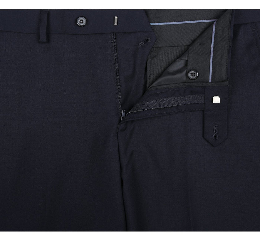 Renoir 508-2 Men's 2-Piece Notch Lapel 100% Wool Suit