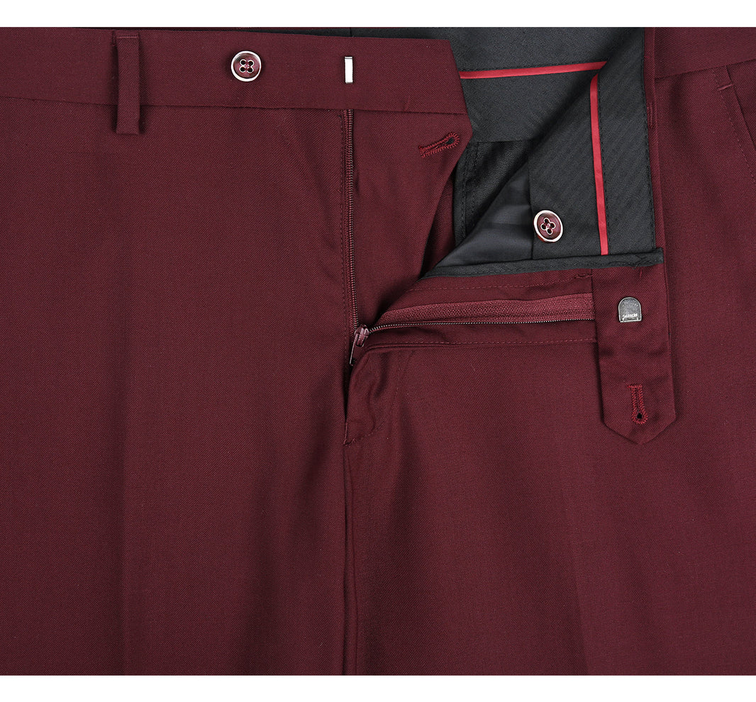 Renoir 201-8 Men's Slim Fit Flat Front Suit Separate Pants