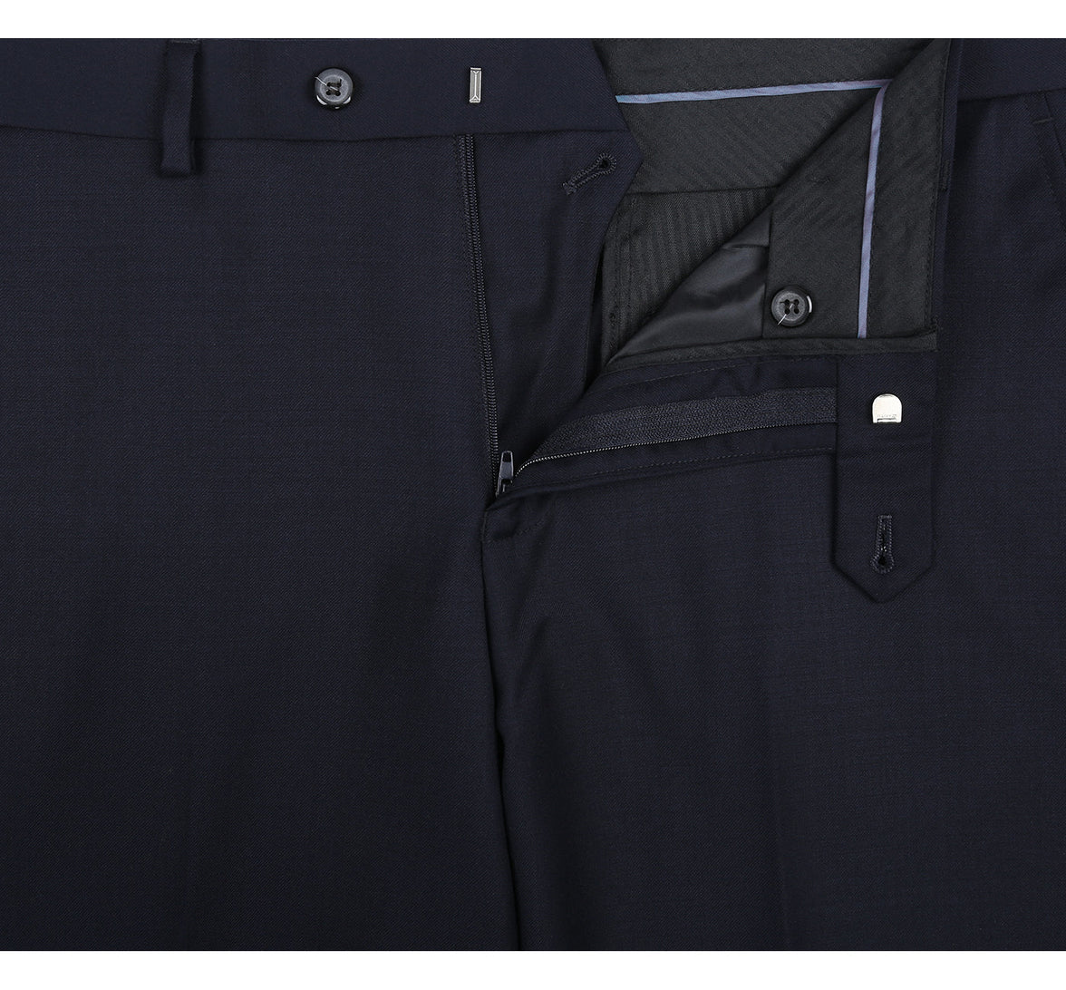 Renoir 508-2 Men's Regular Fit Flat Front Wool Suit Pant