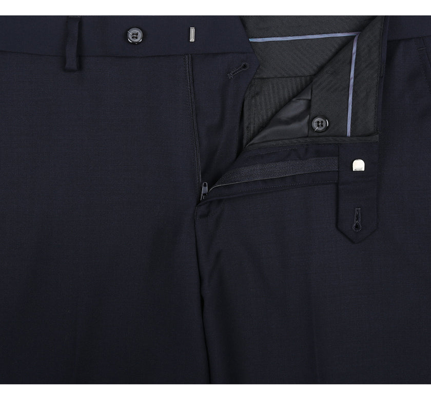 Renoir 508-2 Men's Regular Fit Flat Front Wool Suit Pant