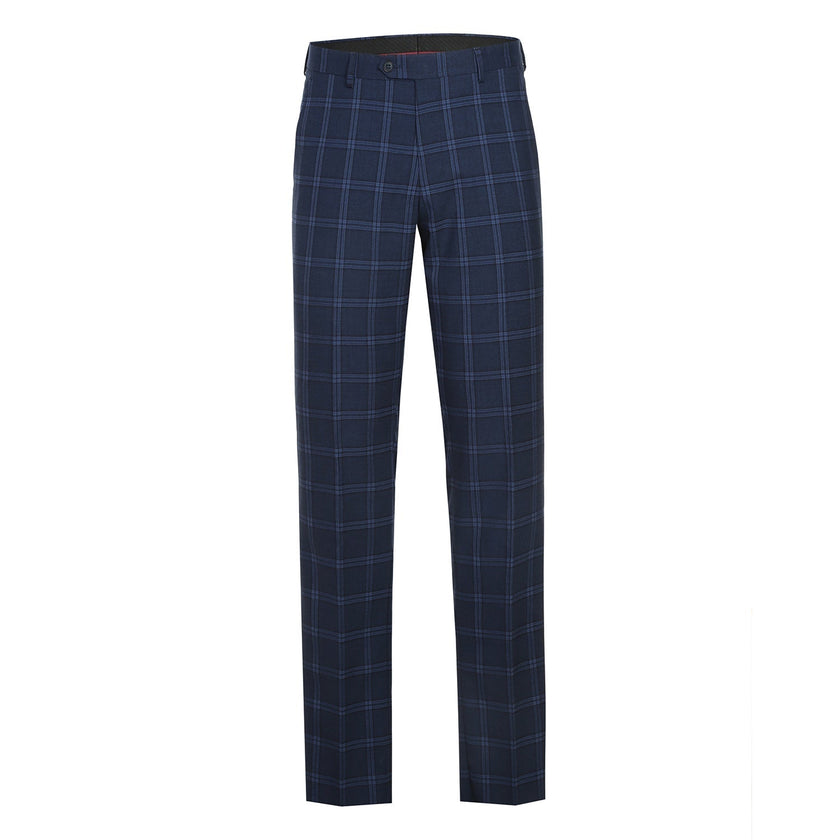 Renoir 293-22 Men's Slim Fit Checked Suits
