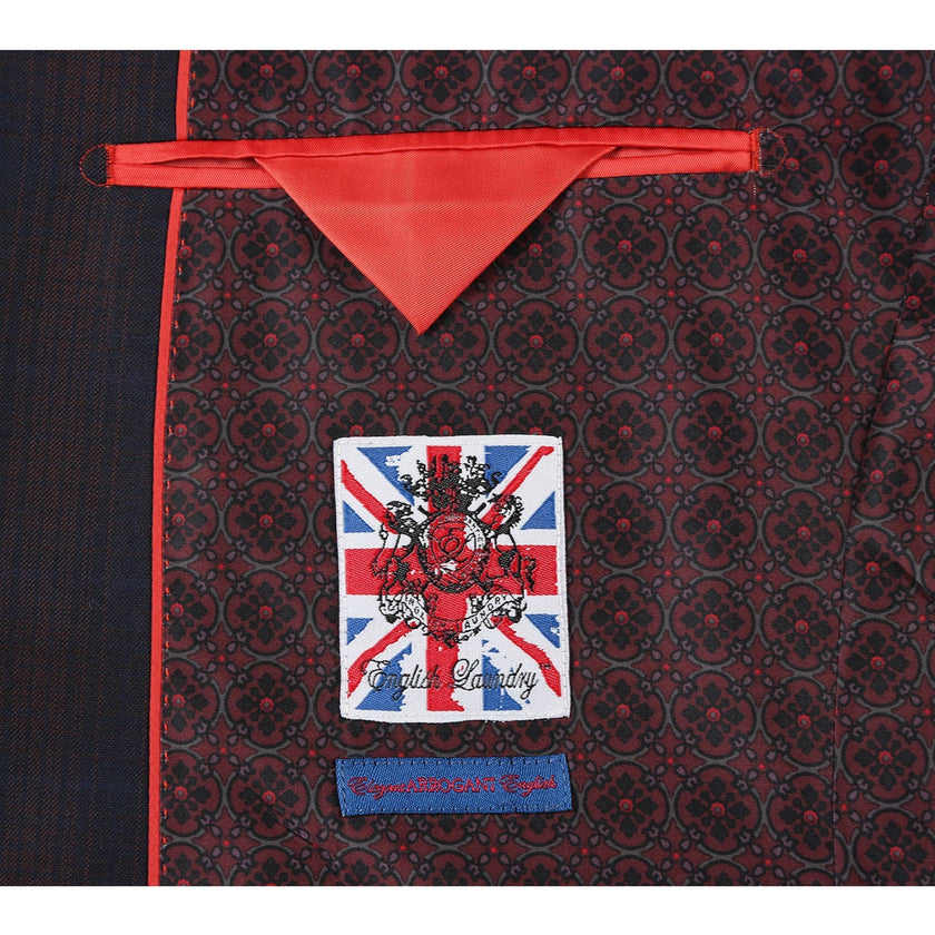 Renoir 82-56-410EL Coffee with Red Check Suit