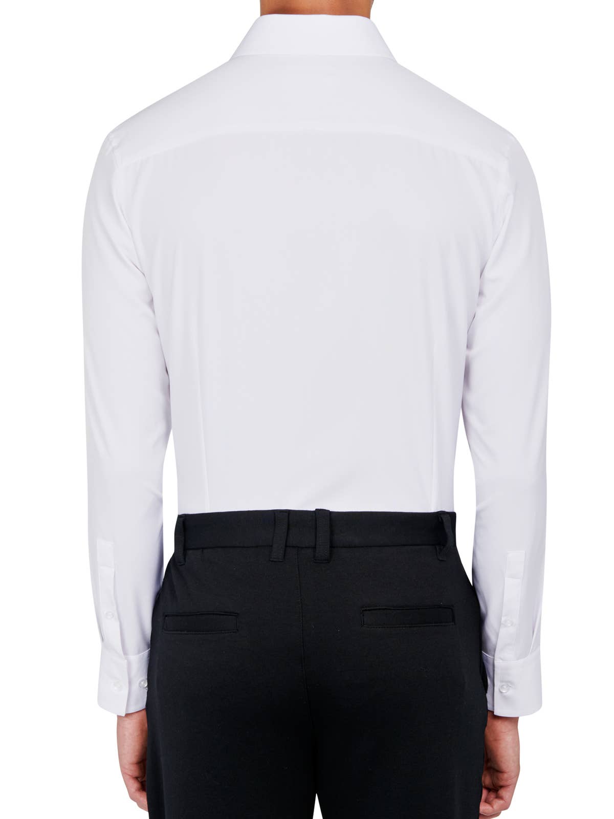 CEREMONY SOLID DRESS SHIRT: NOIR - 001 / 16.5 Large / COC2SDP400