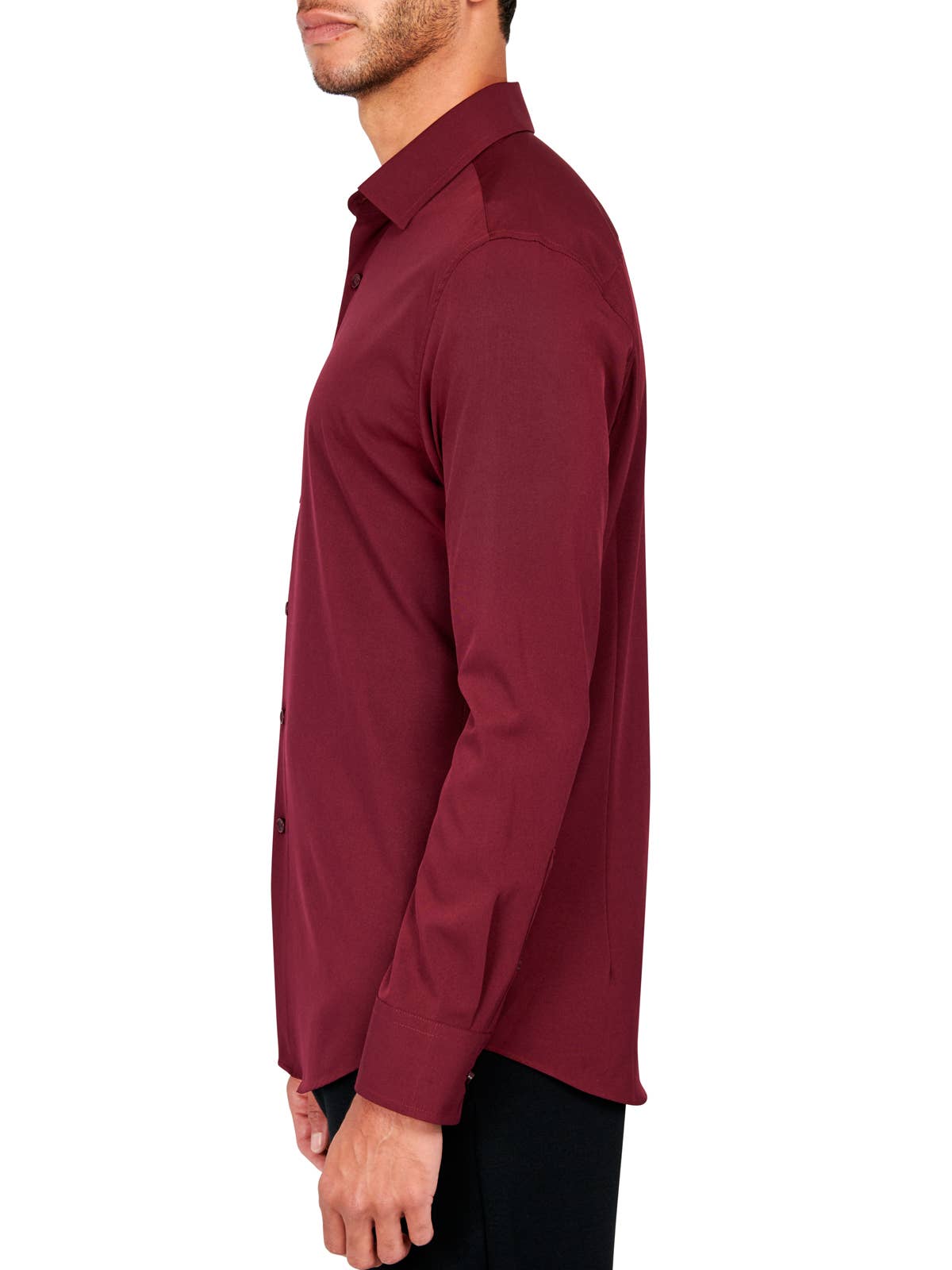 CEREMONY SOLID DRESS SHIRT: NOIR - 001 / 16.5 Large / COC2SDP400
