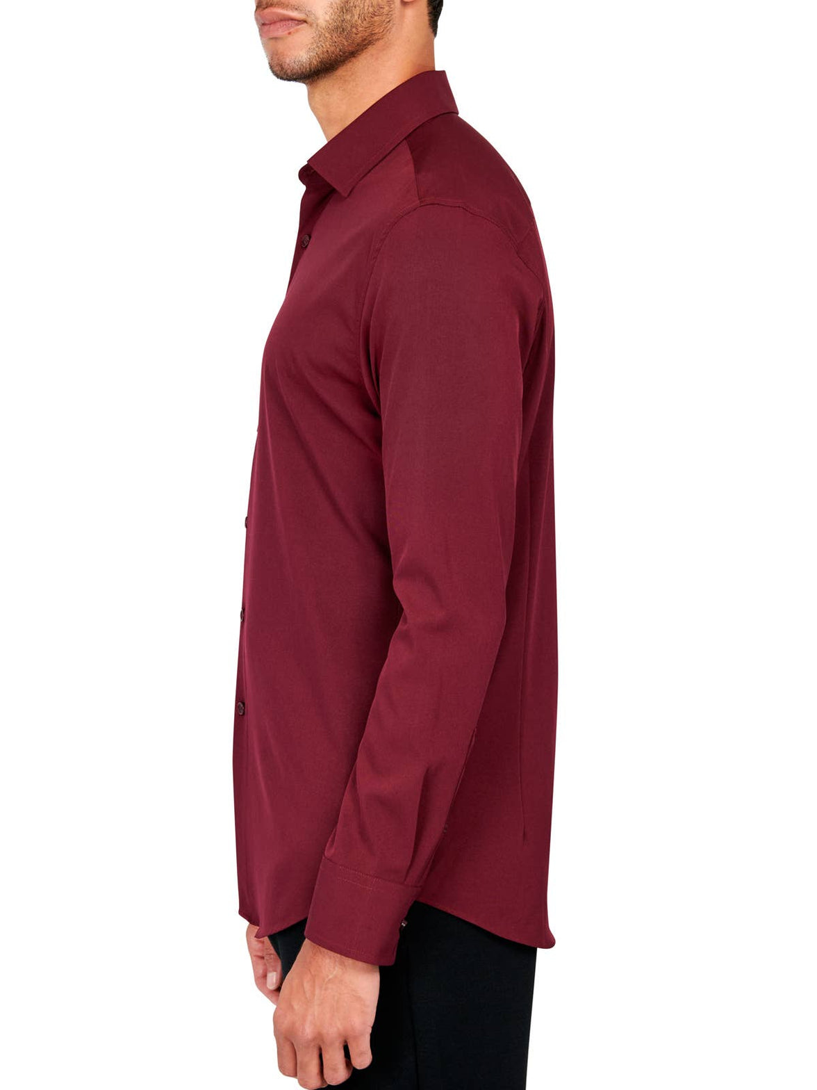 CEREMONY SOLID DRESS SHIRT: NOIR - 001 / 16.5 Large / COC2SDP400