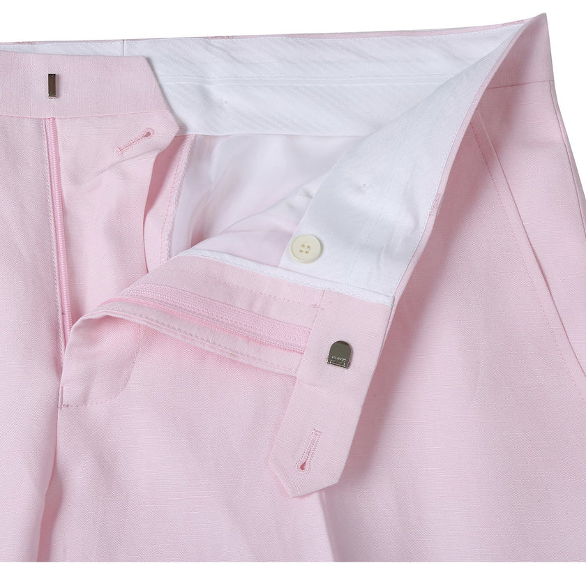 Renoir 611-4 Men's New Slim Fit Checked Linen Suits