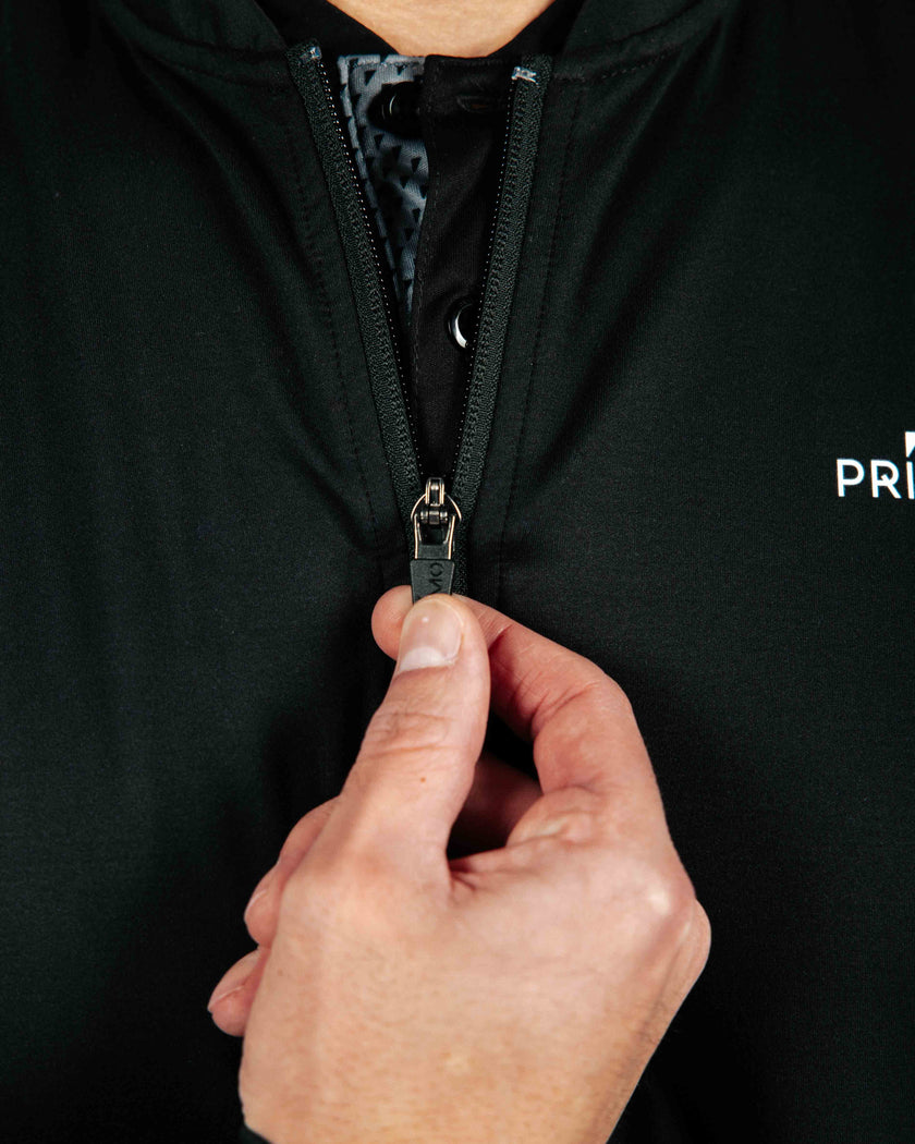  BlackBladeCollarQuarterZip- on display at Kator Shop – refined Utah men’s fashion made with quality materials and care.