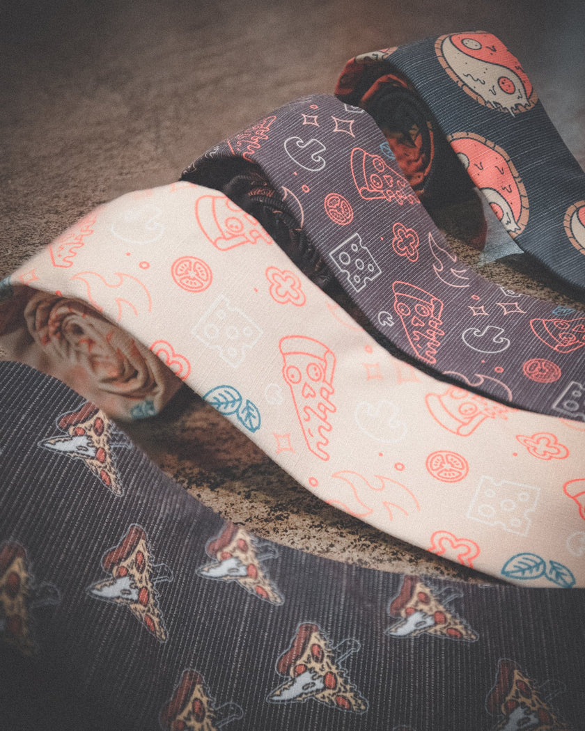 Bombora X Lucky Slice Men's Tie Date night tie designed by Kator Shop — soft texture and versatile color for confident, casual evenings out.
