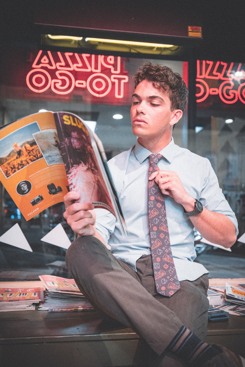 Bombora X Lucky Slice Men's Tie Prom tie from Kator Shop — sleek, high-quality accessory that completes any formal look for Utah’s big night events.